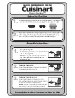 Предварительный просмотр 1 страницы Cuisinart Oven Central Quick Reference Manual