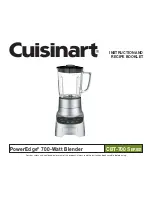 Cuisinart PowerEdge 09CE13231 Instruction And Recipe Booklet предпросмотр