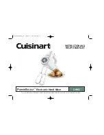 Cuisinart POWERSELECT CHM-3 Instruction And Recipe Booklet preview