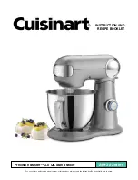 Предварительный просмотр 1 страницы Cuisinart Precision Master SM-35 Series Instruction And Recipe Booklet