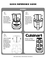 Cuisinart Prep 11 Plus Quick Reference Manual preview