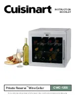 Cuisinart Private Reserve CWC-1200 Instruction Booklet preview