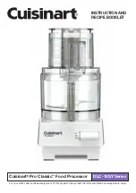 Cuisinart Pro Classic DLC-10SY Series Instruction And Recipe Booklet предпросмотр