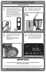 Предварительный просмотр 3 страницы Cuisinart PurePrecision Quick Reference Manual