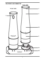 Предварительный просмотр 3 страницы Cuisinart Rechargeable Salt & Pepper Mill SP-2 Instruction Booklet