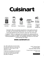 Предварительный просмотр 11 страницы Cuisinart ReMix6.0 Instruction And Recipe Booklet