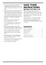 Preview for 3 page of Cuisinart RPB-100XA Instruction/Recipe Booklet