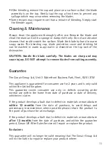 Preview for 11 page of Cuisinart RPB100U Manual