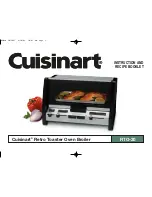 Предварительный просмотр 1 страницы Cuisinart RTO-20 Instruction And Recipe Booklet