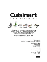 Preview for 20 page of Cuisinart SG-10A Instruction And Recipe Booklet