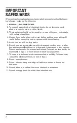 Preview for 2 page of Cuisinart SG-10C Instruction And Recipe Booklet