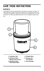 Preview for 3 page of Cuisinart SG-10C Instruction And Recipe Booklet