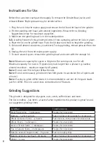 Preview for 8 page of Cuisinart SG20U Instructions For Use Manual