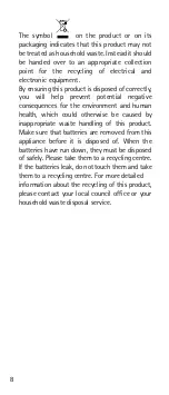 Preview for 8 page of Cuisinart SG3U Manual