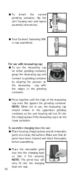 Preview for 10 page of Cuisinart SG3U Manual