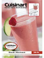 Cuisinart SM-BL Instruction/Recipe Booklet preview