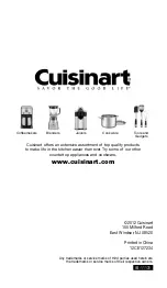 Предварительный просмотр 24 страницы Cuisinart Smart Stick CSB-75 Series Instruction And Recipe Booklet