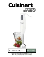 Cuisinart Smart Stick CSB-76C Series Instruction/Recipe Booklet предпросмотр