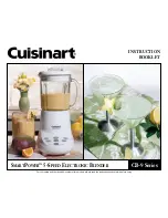 Preview for 1 page of Cuisinart SmartPower CB-9 Series Instruction Booklet