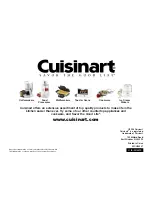 Preview for 20 page of Cuisinart SMARTPOWER CLASSIC 0511000 Instruction And Recipe Booklet