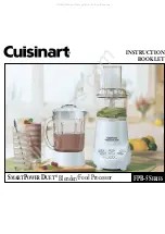 Cuisinart SMARTPOWER DUET FPB-5 Series Instruction Booklet preview