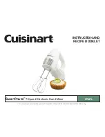 Cuisinart SmartPower HTM-7L Instruction And Recipe Booklet preview