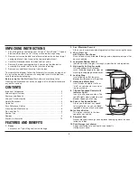 Preview for 3 page of Cuisinart SmartPower SPB-7 Series Installation And Recipe Booklet