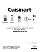 Предварительный просмотр 10 страницы Cuisinart SMS-201C Series Instruction Booklet And Recipe Booklet