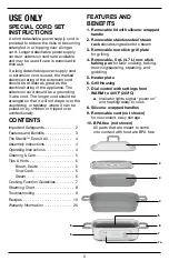 Предварительный просмотр 3 страницы Cuisinart Stack5 GR-M3CBC Series Instruction And Recipe Booklet