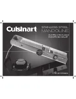 Предварительный просмотр 1 страницы Cuisinart Stainless Steel Mandoline Instruction And Recipe Book