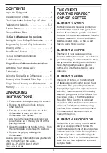 Preview for 4 page of Cuisinart Thermal Coffee Center SS-20 Series Instruction Booklet