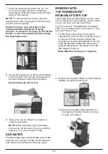 Preview for 12 page of Cuisinart Thermal Coffee Center SS-20 Series Instruction Booklet