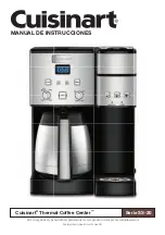 Preview for 17 page of Cuisinart Thermal Coffee Center SS-20 Series Instruction Booklet