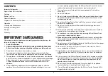 Preview for 2 page of Cuisinart TOA-70C Series Instruction And Recipe Booklet