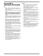 Preview for 7 page of Cuisinart VELOCITY Ultra 1 HP SPB-650 Instruction And Recipe Booklet