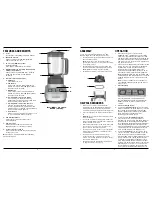 Предварительный просмотр 3 страницы Cuisinart VELOCITY Ultra 1HP Blender SPB-650C Instruction And Recipe Booklet