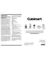 Предварительный просмотр 9 страницы Cuisinart VELOCITY Ultra 1HP Blender SPB-650C Instruction And Recipe Booklet