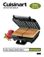 Cuisinart WAF-100A Series Instruction Booklet preview