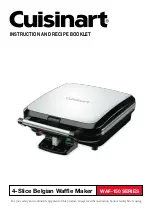 Cuisinart WAF-150 SERIES Instruction And Recipe Booklet preview