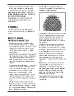 Preview for 7 page of Cuisinart WAF-V100A Instruction And Recipe Booklet