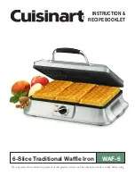 Cuisinart WAF6 - Traditional Waffle Maker Instruction/Recipe Booklet preview
