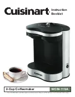 Preview for 1 page of Cuisinart WCM-11SA Instruction Booklet