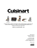 Предварительный просмотр 8 страницы Cuisinart WM-SW2C Instruction And Recipe Booklet