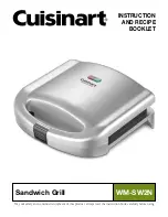 Cuisinart WM-SW2N Instruction And Recipe Booklet предпросмотр