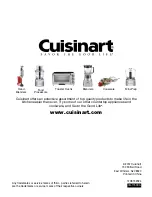 Preview for 12 page of Cuisinart WM-SW2N Instruction And Recipe Booklet