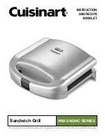 Предварительный просмотр 1 страницы Cuisinart WM-SW2NC SERIES Instruction And Recipe Manual