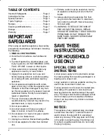 Preview for 2 page of Cuisinart WMB-4A Instruction Booklet