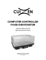 Предварительный просмотр 1 страницы Cuizen CFD-2006 Owner'S Manual And Operating Instructions