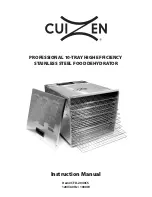 Предварительный просмотр 1 страницы Cuizen CFD-2040CS Instruction Manual