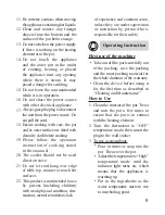 Предварительный просмотр 9 страницы Cuizimate KW-385 Instruction Manual